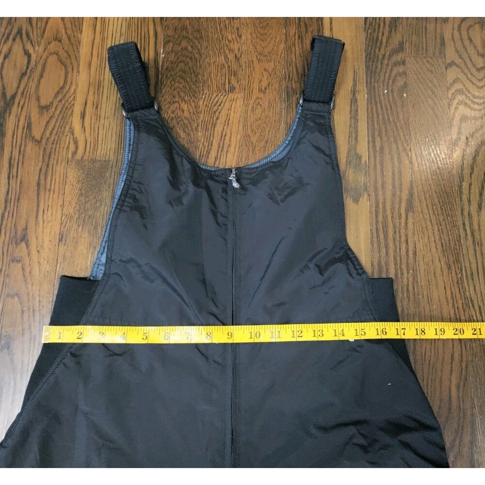 White Sierra Women's M Black Insulated Snow Bib Overalls Ski Pants Sledding EUC - Picture 7 of 8